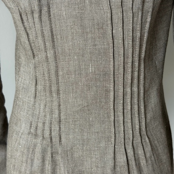 Elie Tahari Gray Tweed & Linen Blazer-Xs/S - Picture 7 of 16